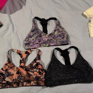 Lululemon sports bras (lot of 3)